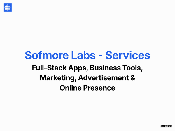 Sofmore Labs Services