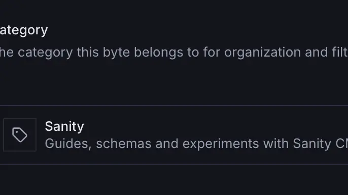 Sanity Studio reference field with excessive spacing caused by a broad CSS selector.