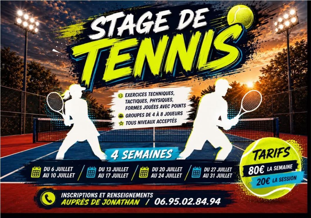Affiche stage été adulte