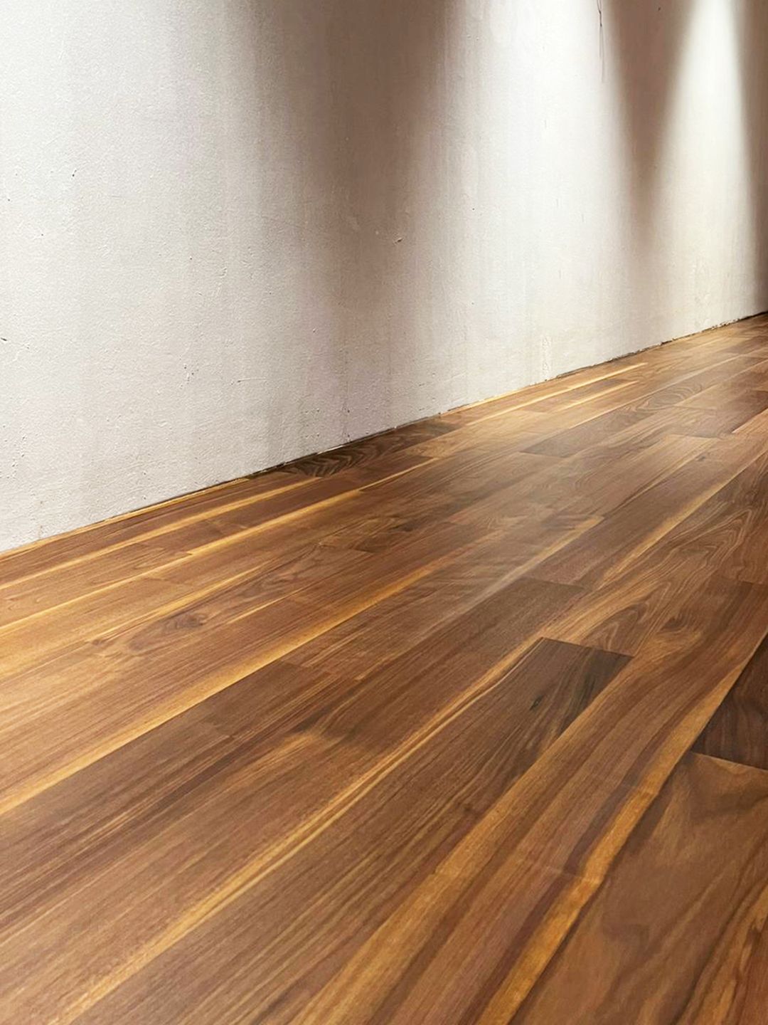 American Walnut wood flooring landed property