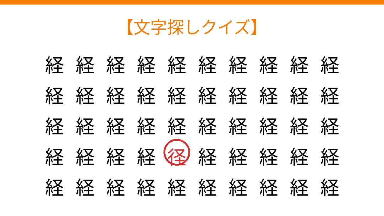 文字探しクイズ】何秒で見つかる？｜脳トレ日和