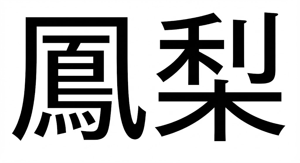 【難読漢字】「鳳梨」この果物、大好き！の問題イメージ