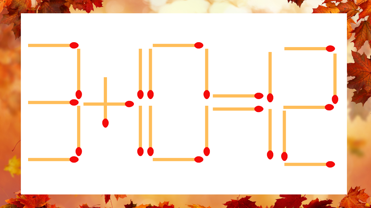 【マッチ棒クイズ】1本だけ動かして正しい式に：3+10=12？