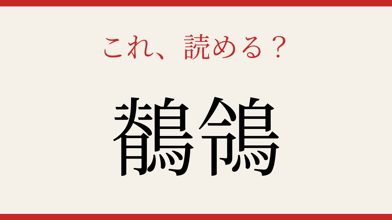 【難読漢字】つい読み間違える！水辺で見かける野鳥