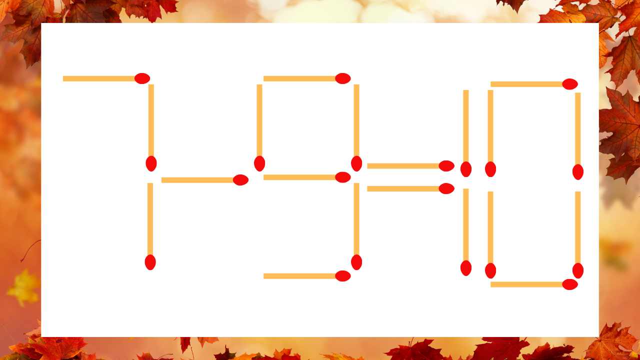 【マッチ棒クイズ】1本だけ動かして正しい式に：7-9=10？