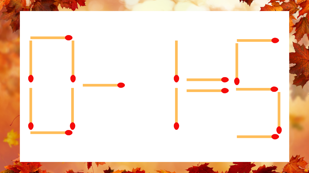 【マッチ棒クイズ】1本だけ動かして正しい式に：0-1=5？