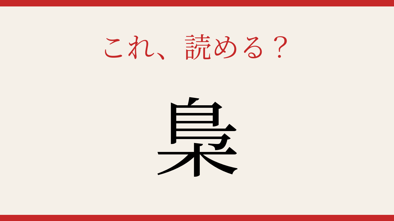 【難読漢字】読めたら周りに自慢しよう！夜行性の知恵者