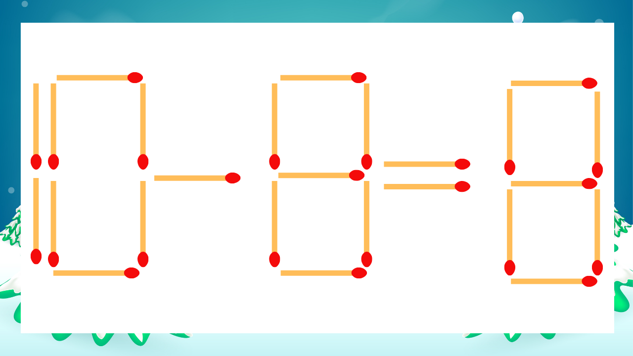 【マッチ棒クイズ】1本だけ動かして正しい式に：10-8=8？