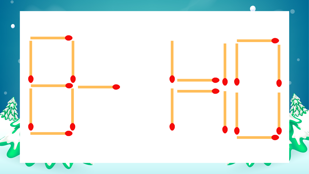 【マッチ棒クイズ】1本だけ動かして正しい式に：8-1=10？の問題イメージ