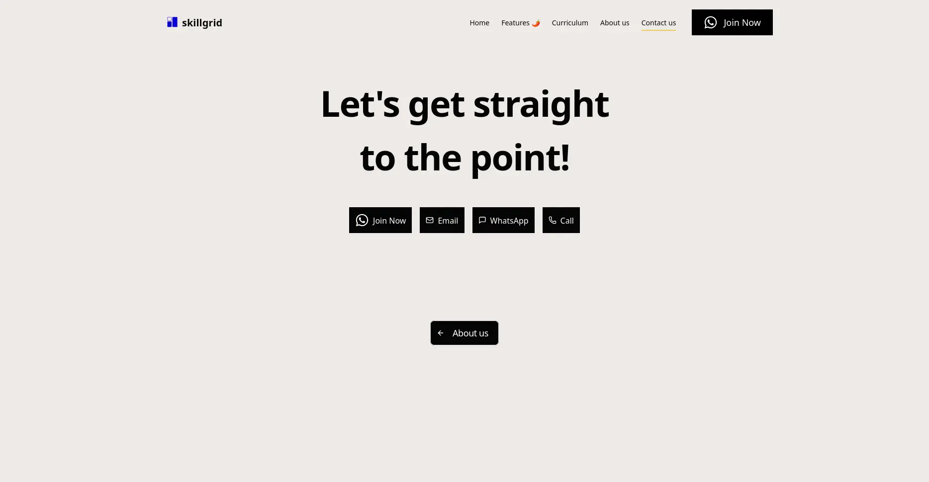 contact page