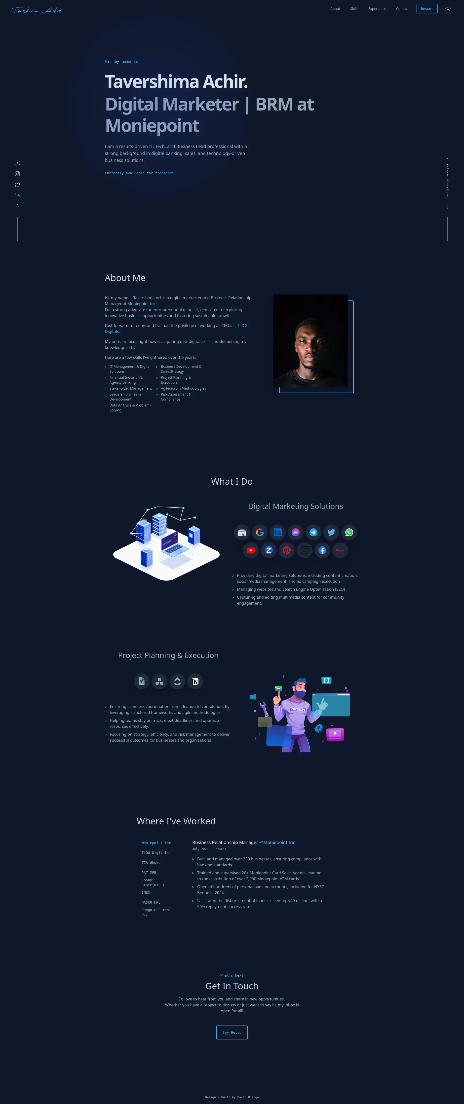Landing page