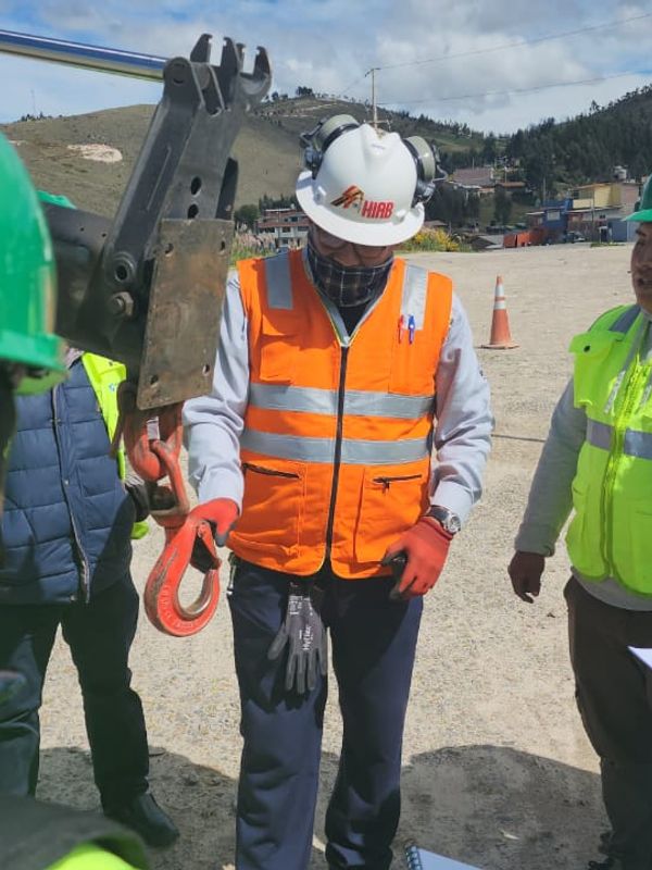 Reconocimiento de las partes de una grúa