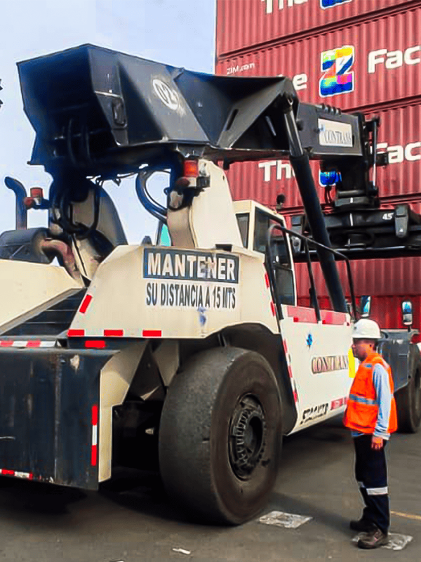 inspección anual de operatividad de reachstacker