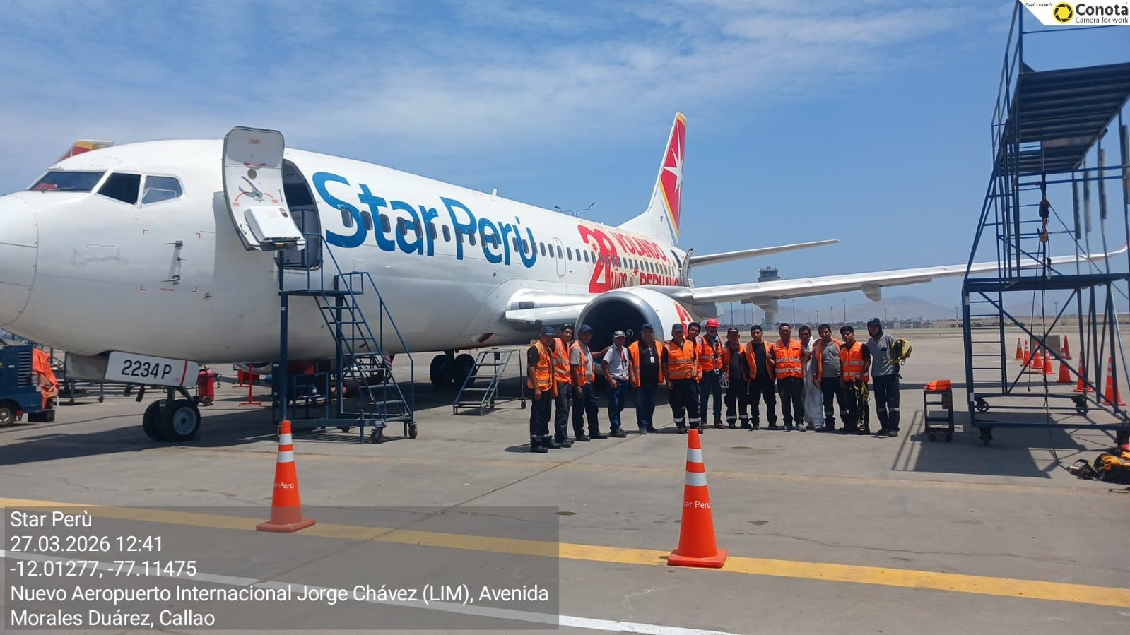 Capacitación al equipo de Start Perú - trabajos en altura.