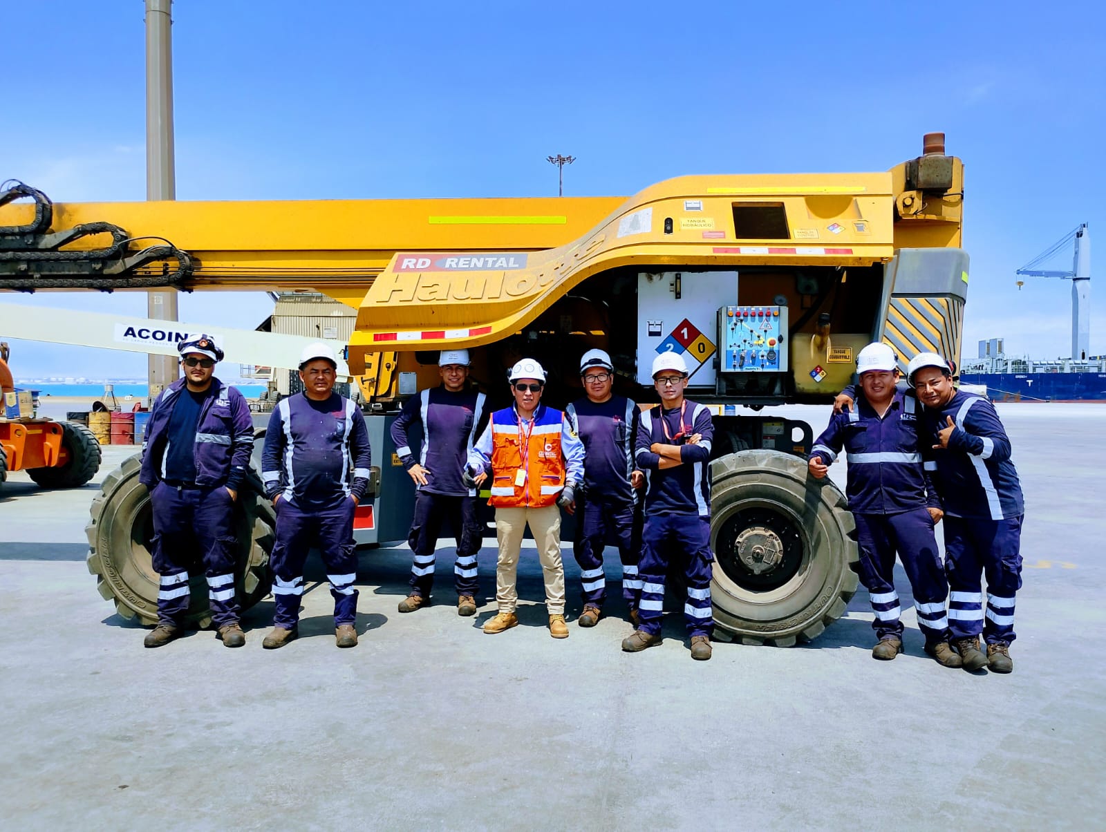 Capacitación de operadores de manlift en terminal portuariio