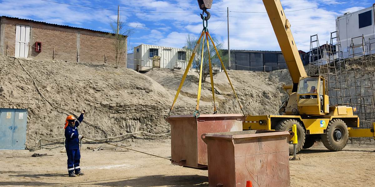Maniobras de izaje con grua movil