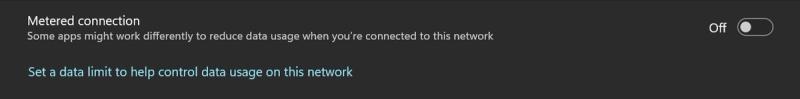 Metered Connection