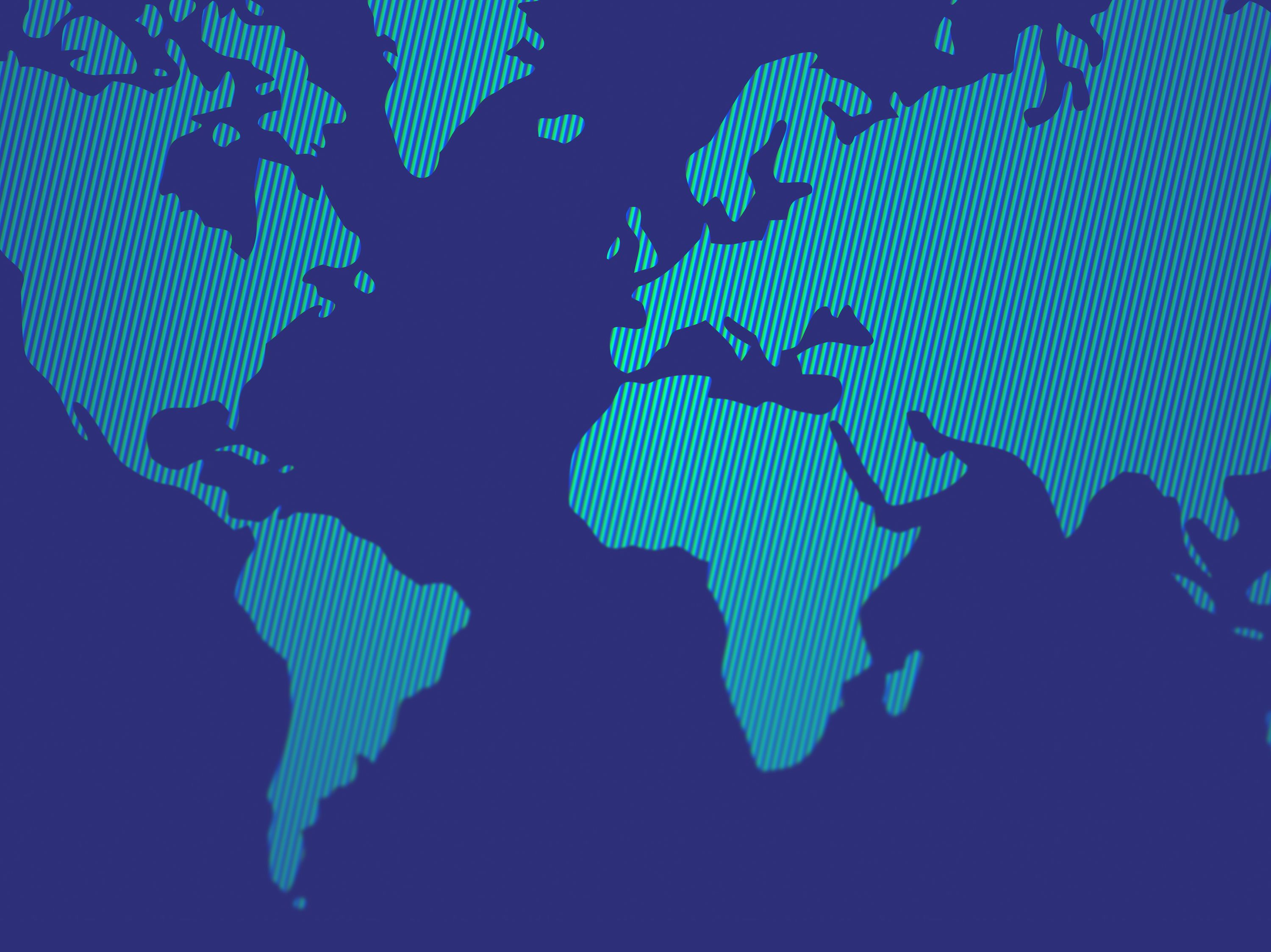 Map highlighting Be Peace – Be Hope's communities: United States, Canada, Mexico, Venezuela, France, Greece, Lebanon, Iraq, India, Rwanda, and Burkina Faso