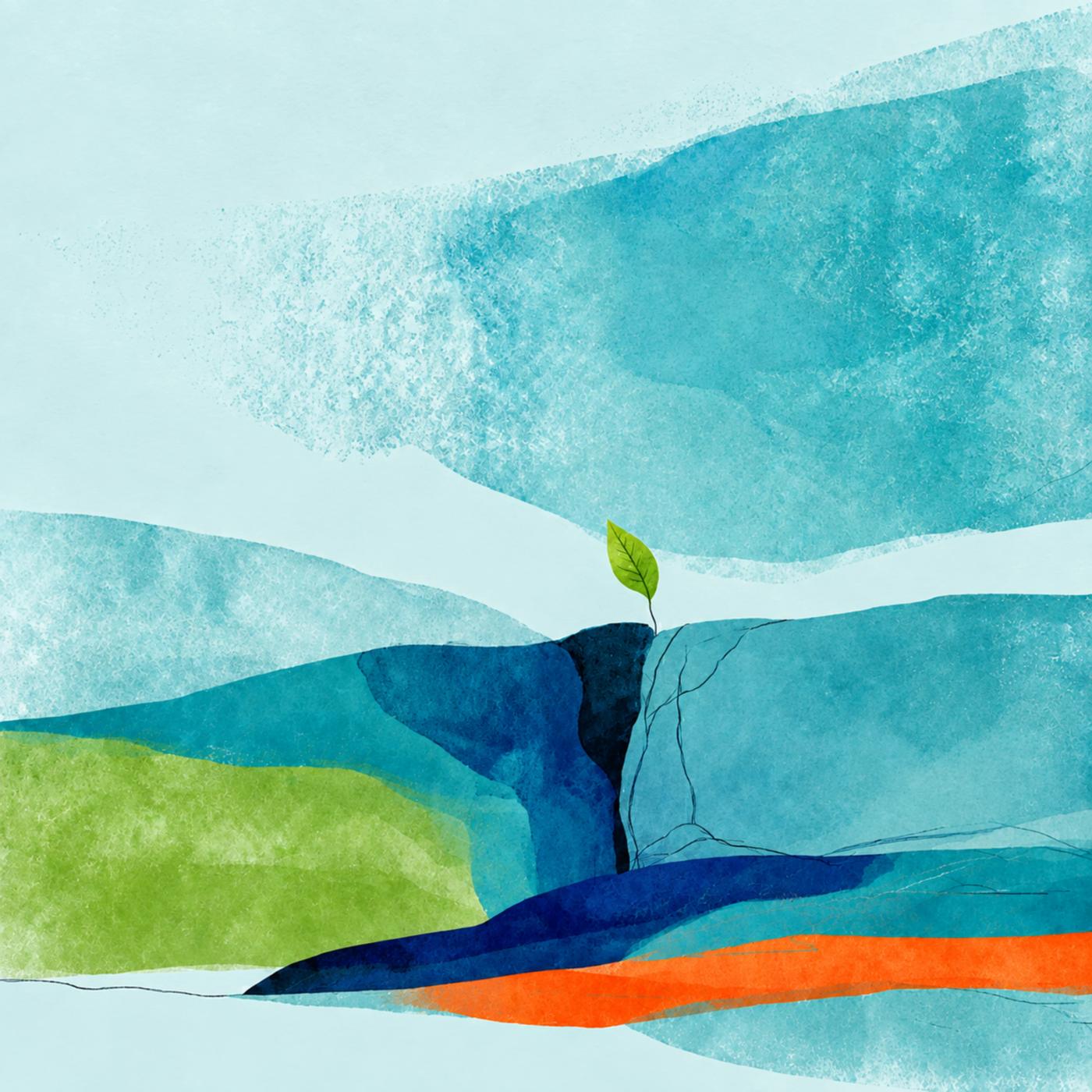 Watercolor illustration from the Be Peace – Be Hope story