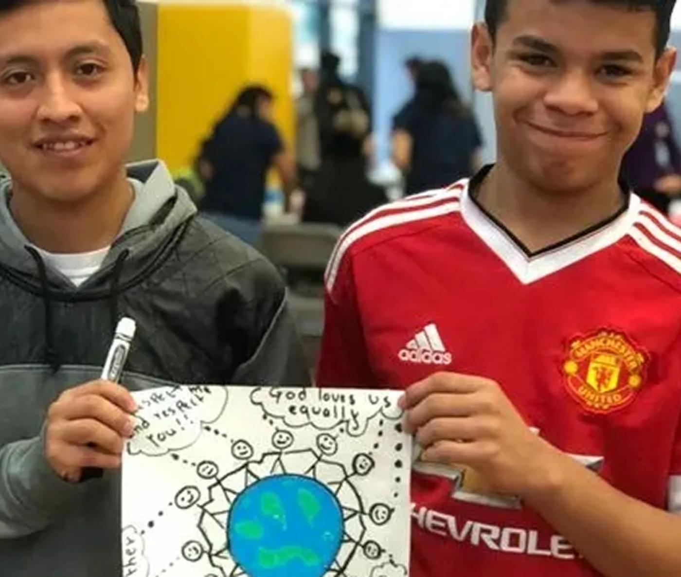 Young people taking part in a community program