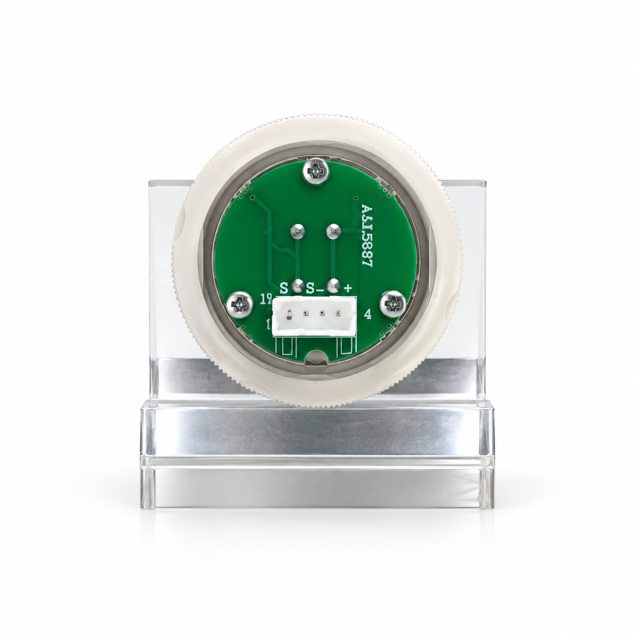 Concave Round Elevator Button rear view