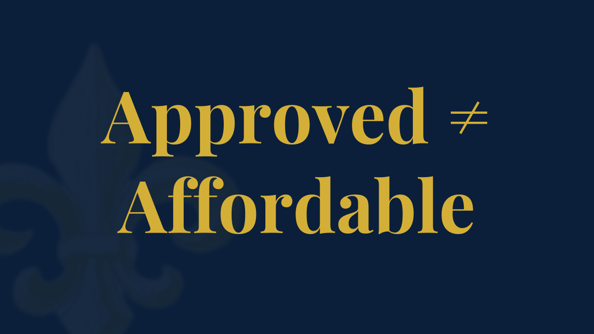 How Much You’re Approved For vs What You Should Spend in Louisiana