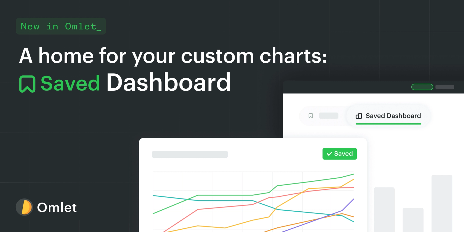 New in Omlet: A home for your custom charts with Saved Dashboard 📈 Thumbnail Image