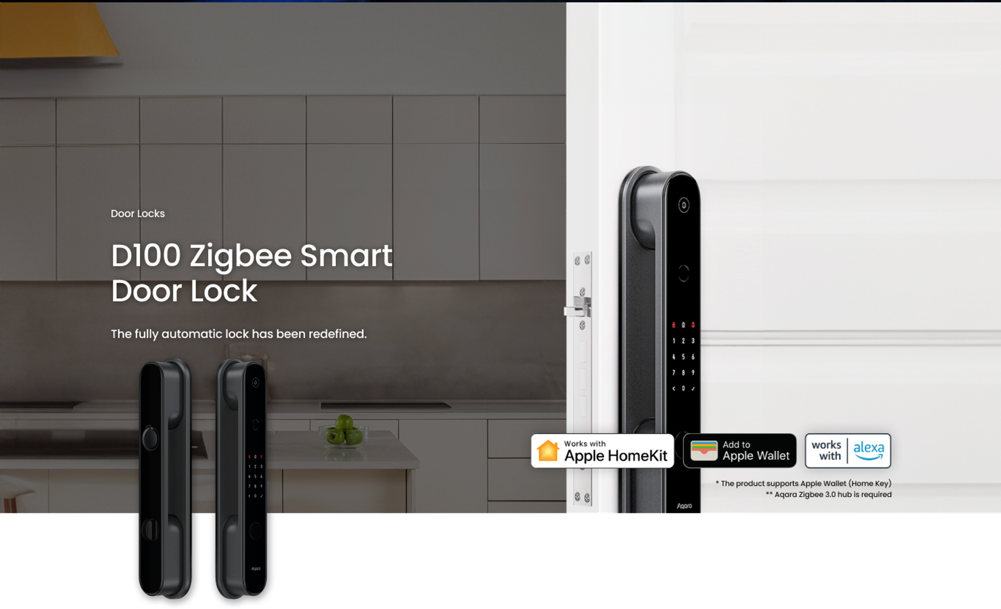 Smart Door Lock D100 Zigbee