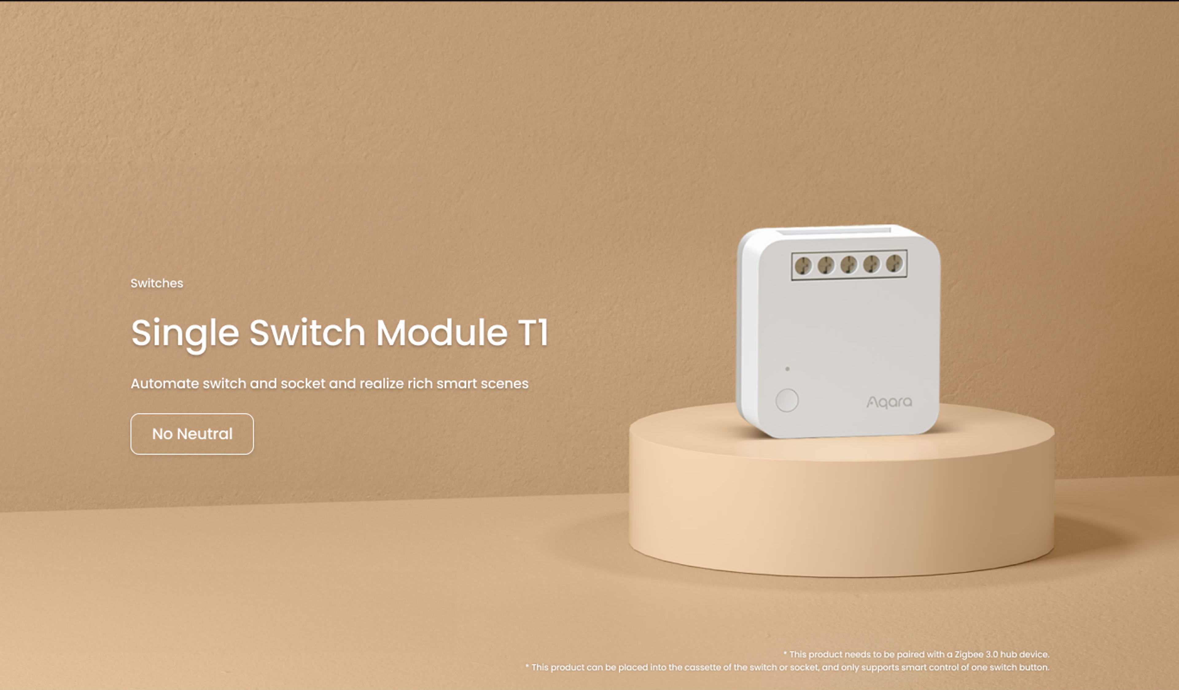 Single Switch Module T1 (Non-Neutral)