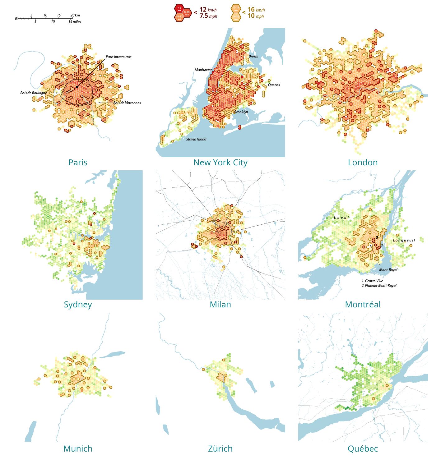 haxagonal speed map