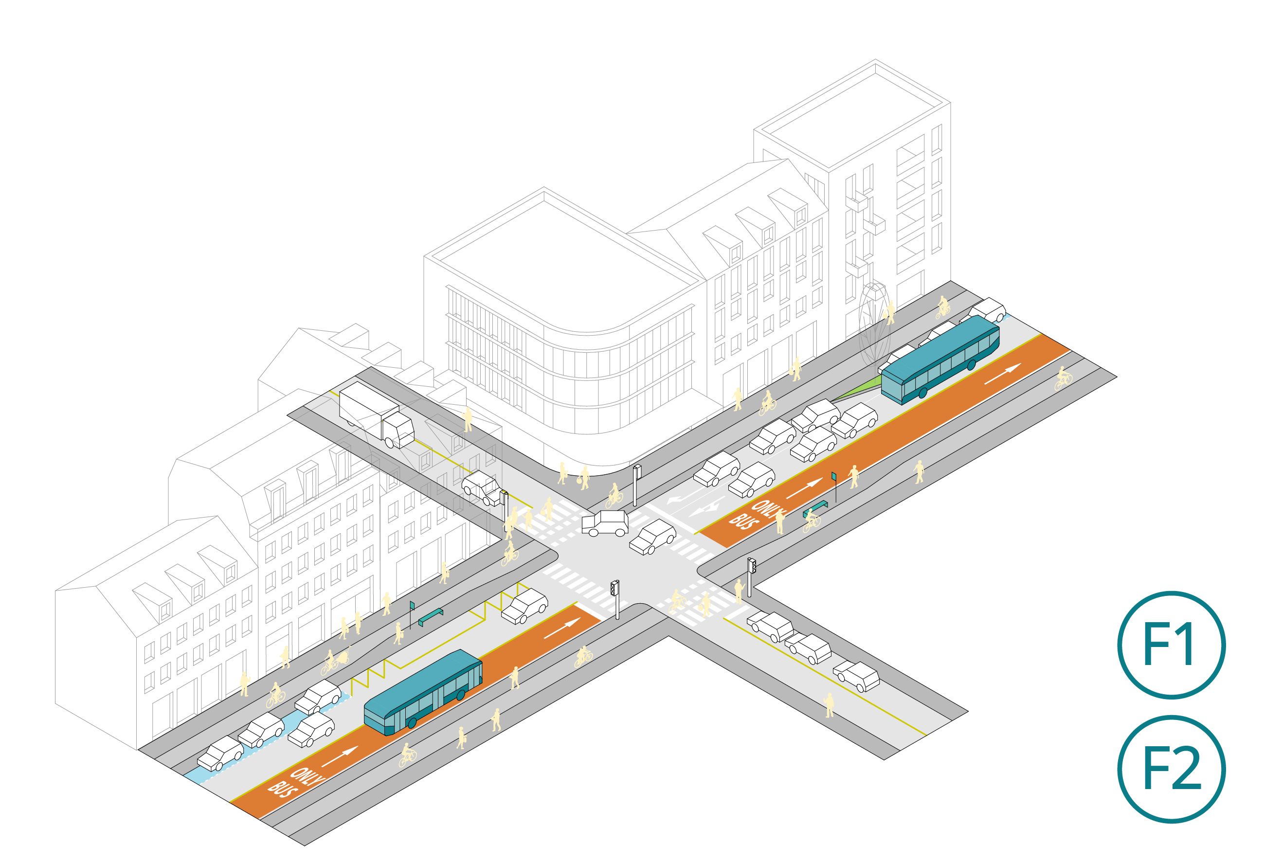 axonometric diagram f1-f2
