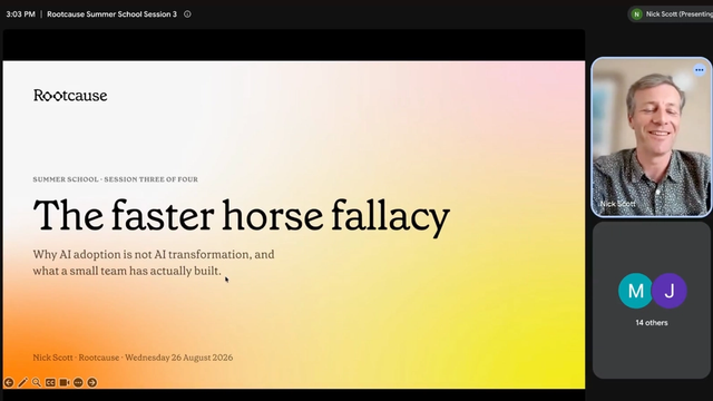 The Faster Horse Fallacy: Why AI adoption ≠ AI transformation