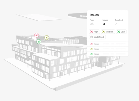 Et eksempel på hvordan behov for vedlikehold synliggjøres i en digital tvilling (Foto: Twinfinity)