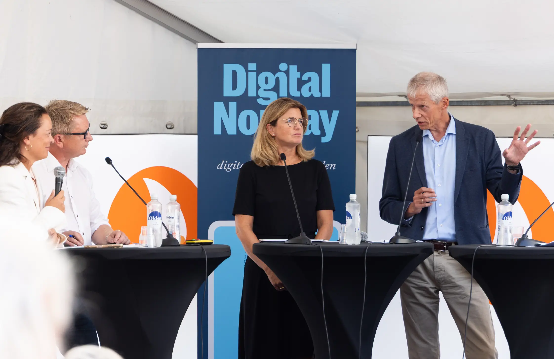 Digital Norway setter et solid avtrykk under Arendalsuka, også i år. Her fra fjorårets debatt om digital beredskap (Foto: Øyvind Ganesh) 