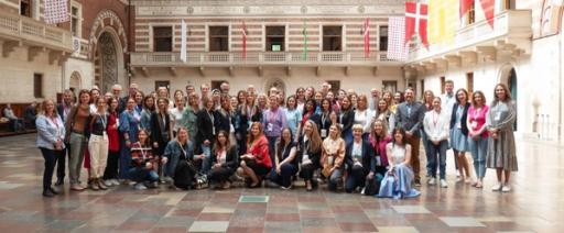 Her er flere av programdeltakerne i Danmark på et nettverksarrangement (Foto: Danish Entrepreneurs).