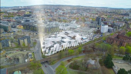 Her på Normannsløkka skal NRK bygge nytt hovedkontor. Tomten ligger i Gamle Oslo i krysningspunktet mellom Ensjø, Kampen og Tøyen. Foto: NRK