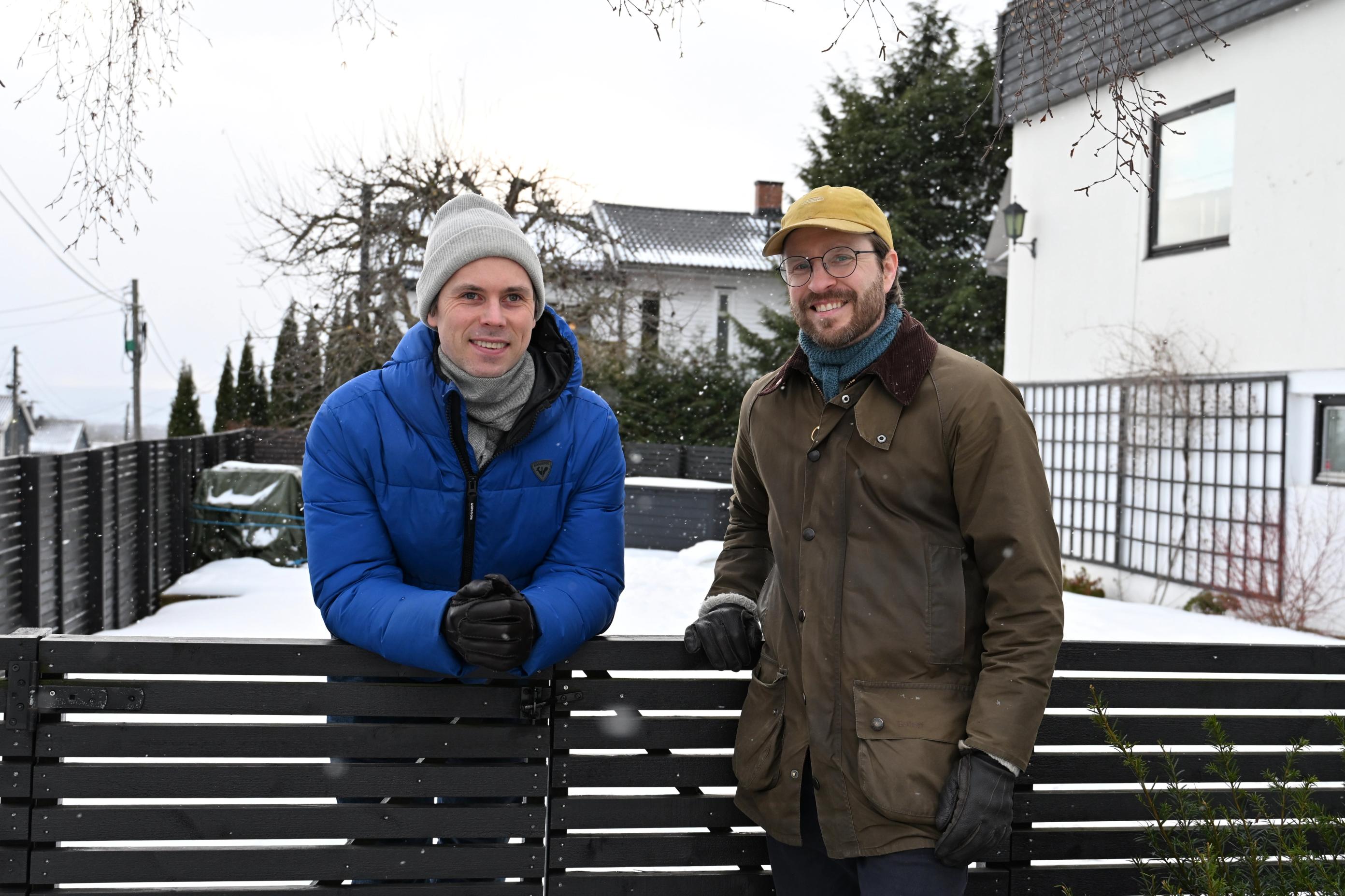 Kan KI gjøre det enklere å søke om støtte til prosjekter innen forskning og utvikling? Det ville seriegründerne og naboene Mats Lyngstad og Axel Franck Næss finne ut av. (Foto: Skattefunnguide)