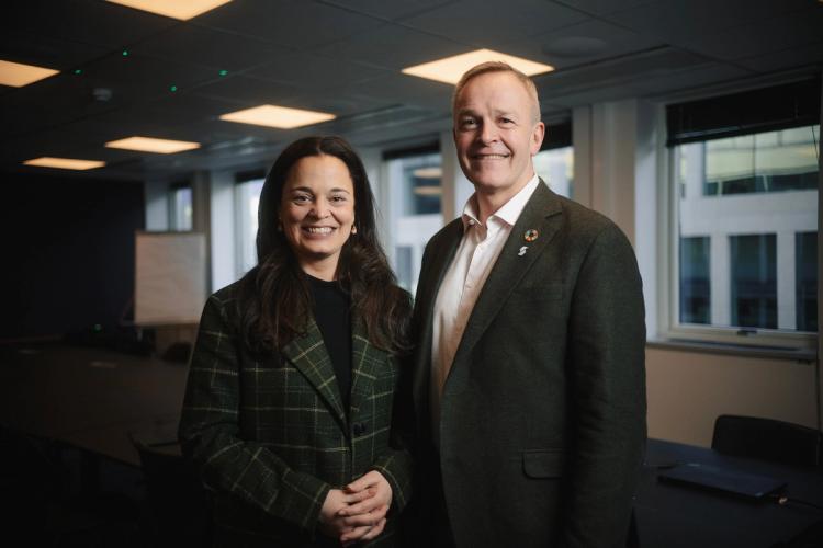 Øivind Brevik i Samfunnsbedriftene og Liv Dingsør i Digital Norway. Alle foto: Ole M. Kinapel / NewsLab