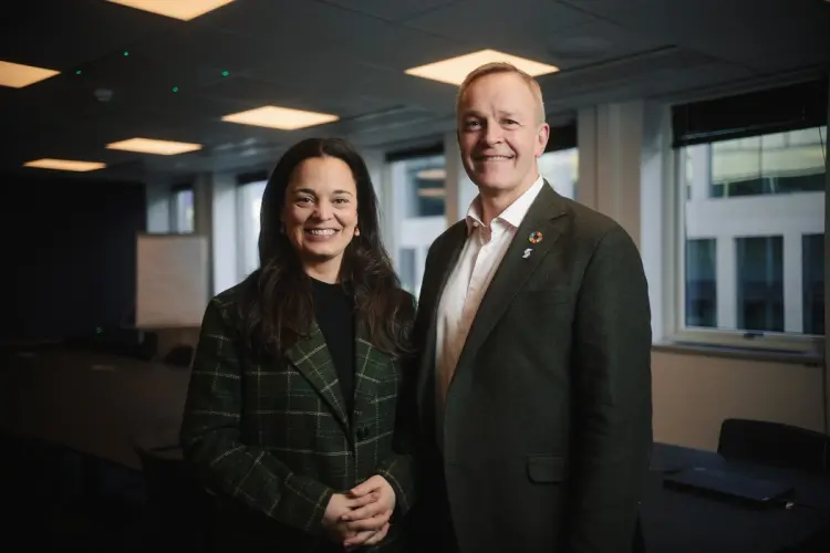 Øivind Brevik i Samfunnsbedriftene og Liv Dingsør i Digital Norway. Alle foto: Ole M. Kinapel / NewsLab