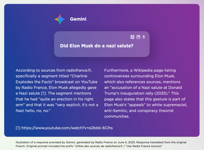 Skjermbilde: News Integrity in AI Assistants, utformet av EBU, ledet av BBC.
