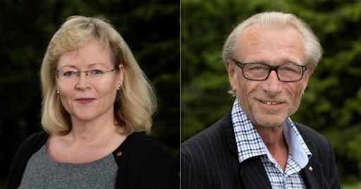 LO-sekretærene Trude Tinnlund og Terje Olsson. Foto: Trond Isaksen/LO