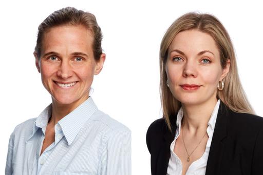 Ida Flaatten (til venstre) og Maria Østli, advokater i Finansforbundet.