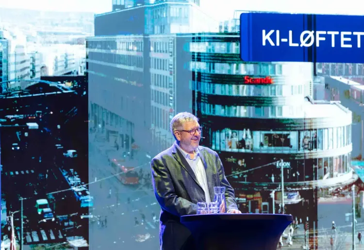 Ruters administrerende direktør Bernt Reitan Jenssen lanserte KI-løftet våren 2026.