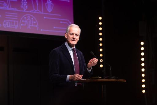 – Digitalisering vil være et viktig verktøy i møte med vår tids store oppgaver, sa Støre (Foto: Digitaliseringsdirektoratet)