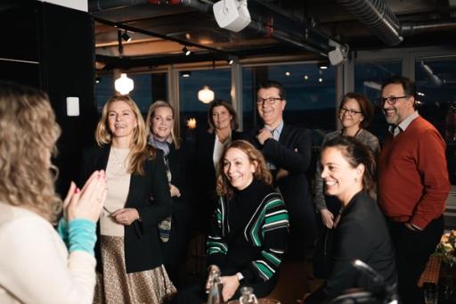 Fra venstre bakerst: Lena Nymo Helli, Eli Haugerud, Lene Merethe Liodden, Stig Marthinsen, Elisabeth Svanholm Meyer, Eirik Andreassen, Monika Sandnesmo og Liv Dingsør.