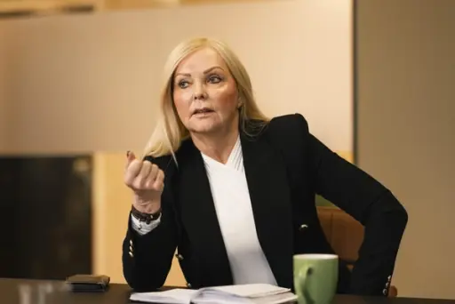 – Skal du lykkes som leder i dag, er god digital forståelse en forutsetning, sier Nina Riibe, administrerende direktør i Econa. (Foto: Jan Tore Eriksen / Newslab)