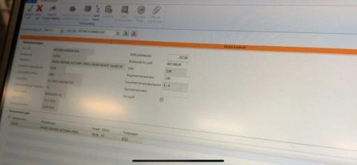 Her ser vi at programvaren har gitt ut en oransje fargekode. Det betyr at det må sjekkes litt ekstra nøye. Foto: Bama