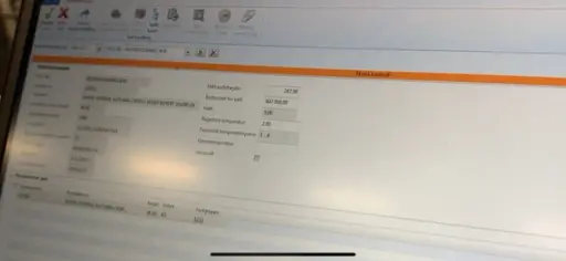 Her ser vi at programvaren har gitt ut en oransje fargekode. Det betyr at det må sjekkes litt ekstra nøye. Foto: Bama