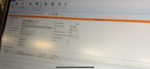 Her ser vi at programvaren har gitt ut en oransje fargekode. Det betyr at det må sjekkes litt ekstra nøye. Foto: Bama