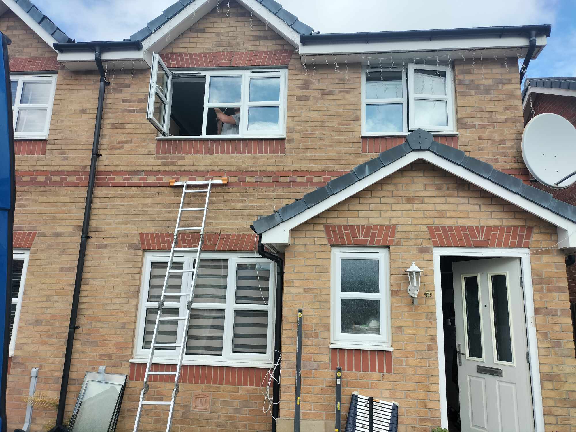 New UPCV windows with aluminium front door in Morecambe